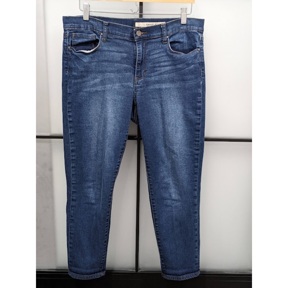 DKNY | Mid Rise Blue Faded Jeans Stretch Size 10